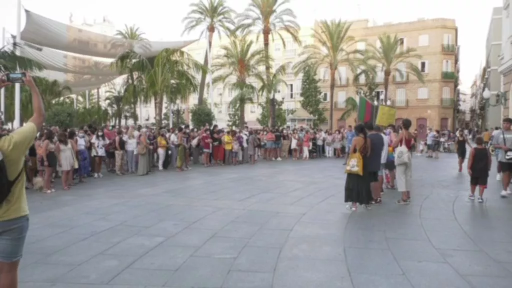 La Plaza de San Juan de Dios fue el lugar escogido para la convocatoria de la movilización 