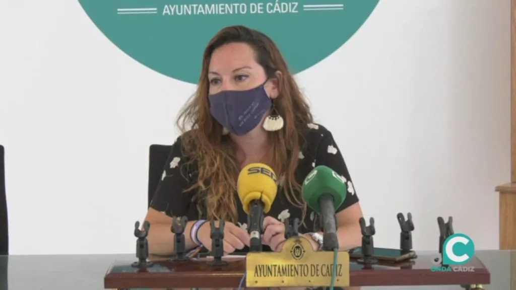 La portavoz del equipo de Gobierno, Lorena Garrón 