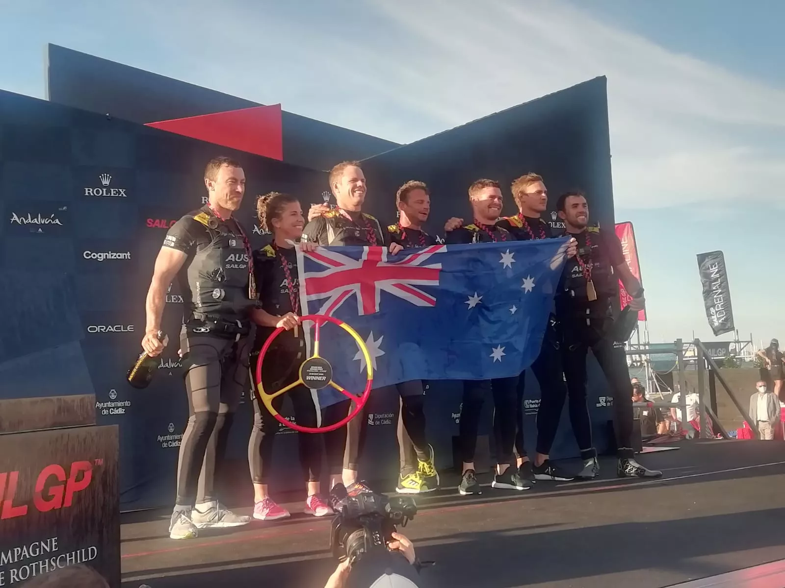 Australia se lleva el Sail GP de Cádiz venciendo a EE.UU. tras el vuelco de Gran Bretaña.