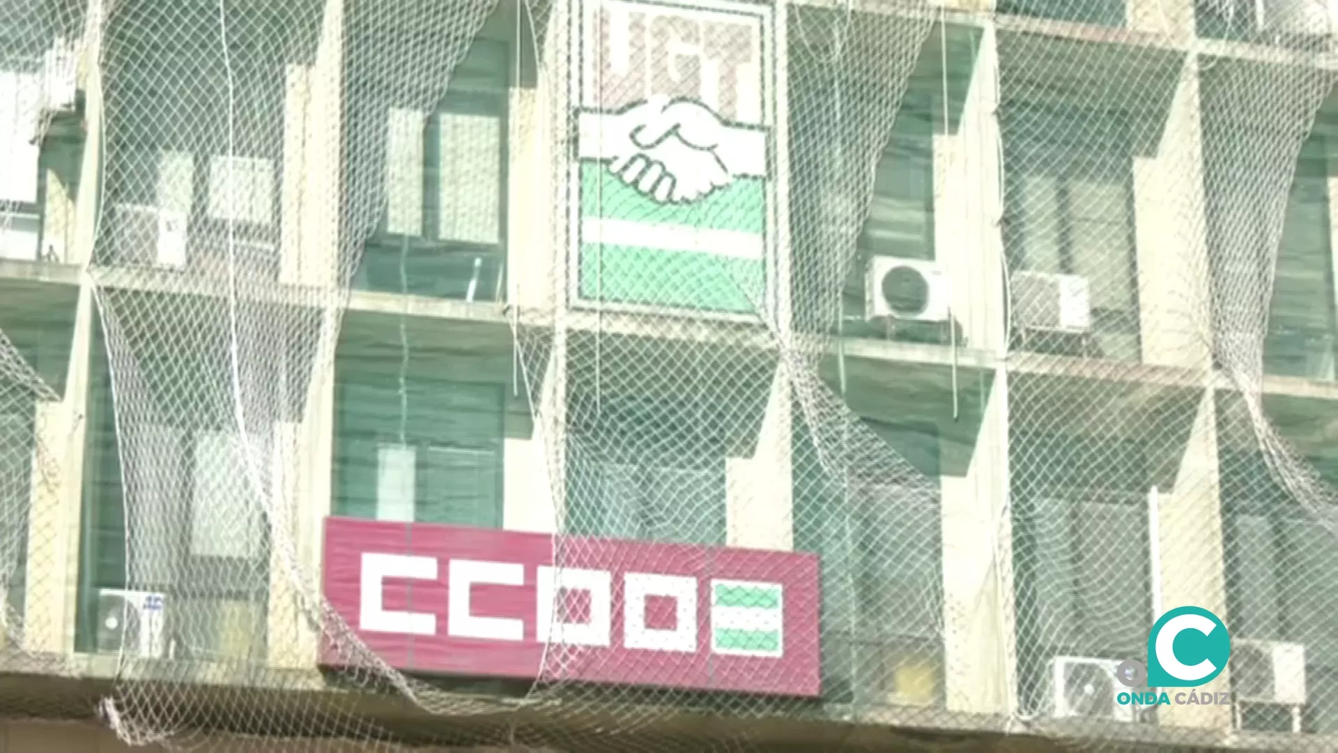 Fachada de la sede de CC.OO en la Avenida Andalucía 