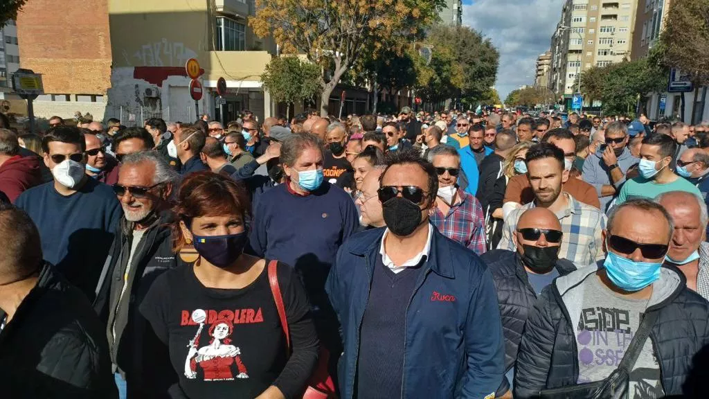 El alcalde en la manifestación del metal 