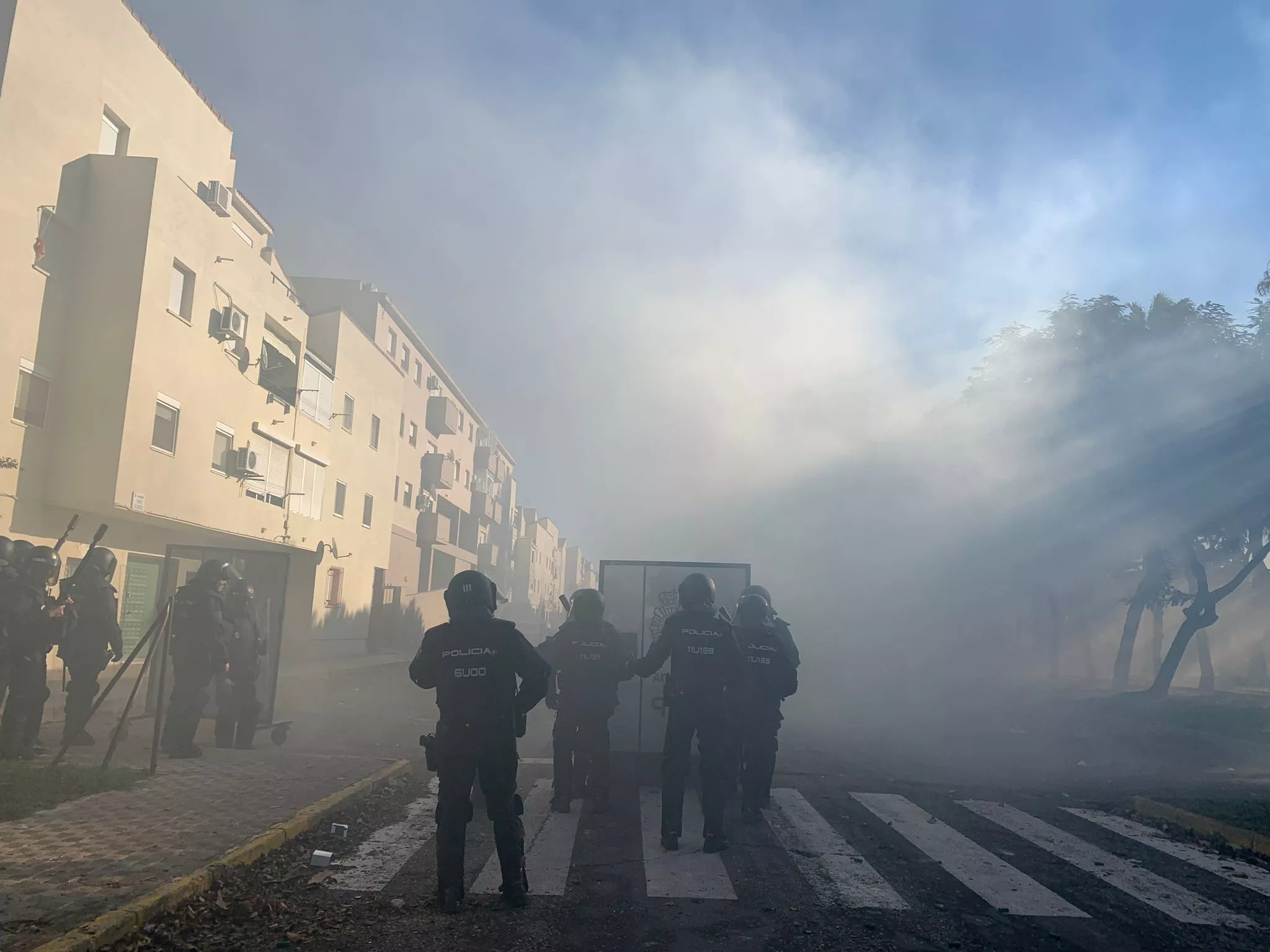 Intervención policial.