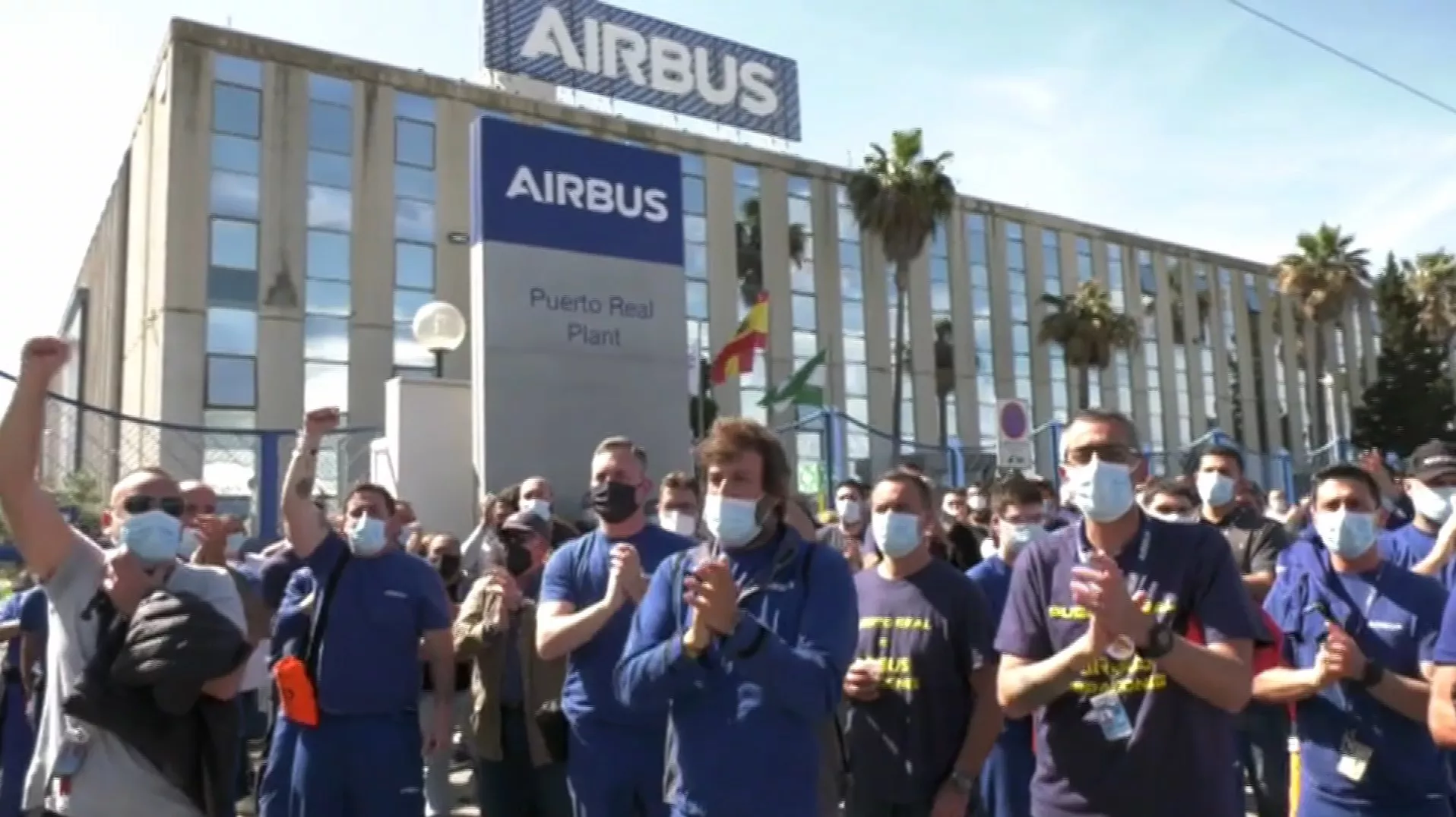 Las protestas de los trabajadores de Airbus-Puerto Real a las puertas de la factoría podrían retomarse en fechas próximas