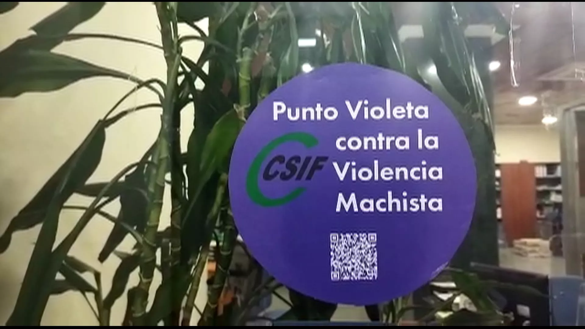 Punto violeta en la sede de CSIF Cádiz
