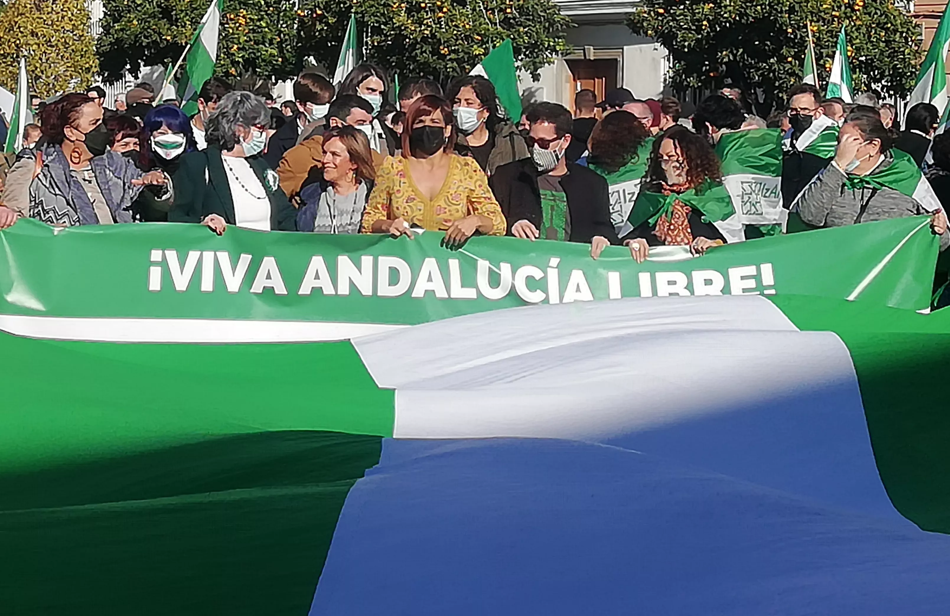 Teresa Rodríguez: "Salimos a la calle a sacar del congelador los sueños legítimos de esta tierra que siguen vigentes a día de hoy".