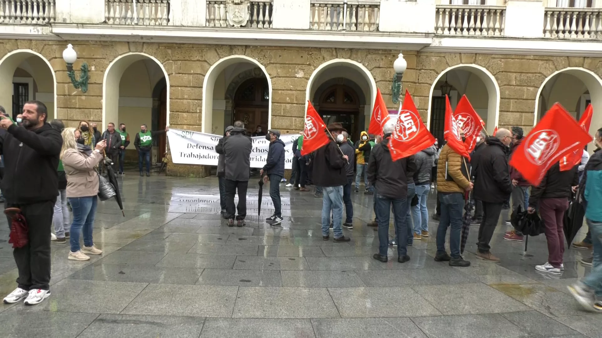 Concentración de vigilantes de seguridad privada 