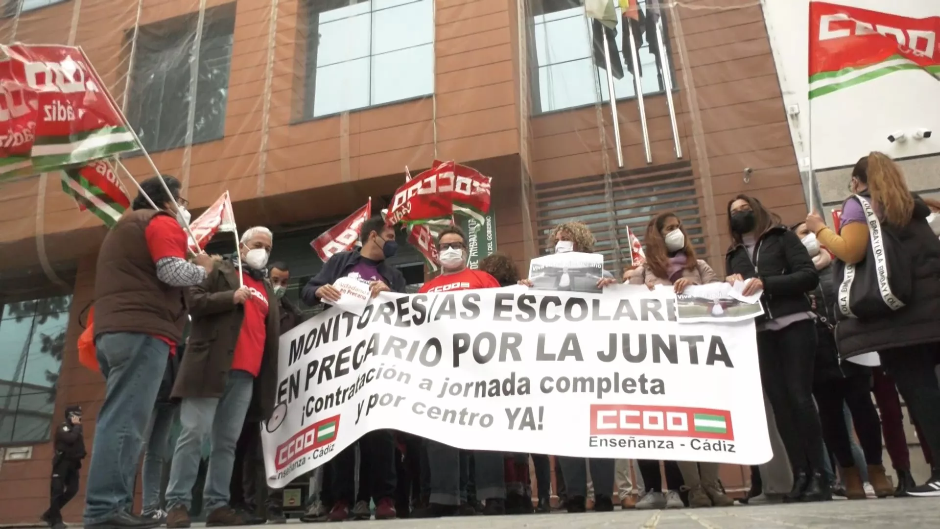 CCOO Cádiz exige que se acabe con la precariedad de los monitores escolares
