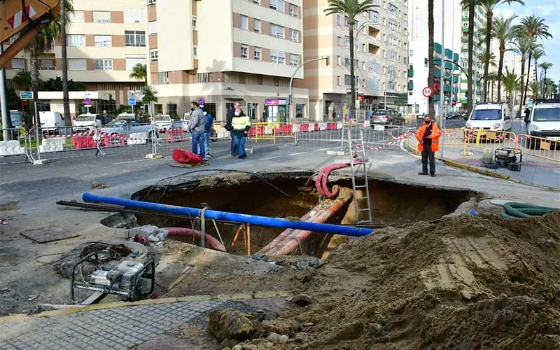 Se han producido importantes problemas de tráfico en la entrada de la ciudad