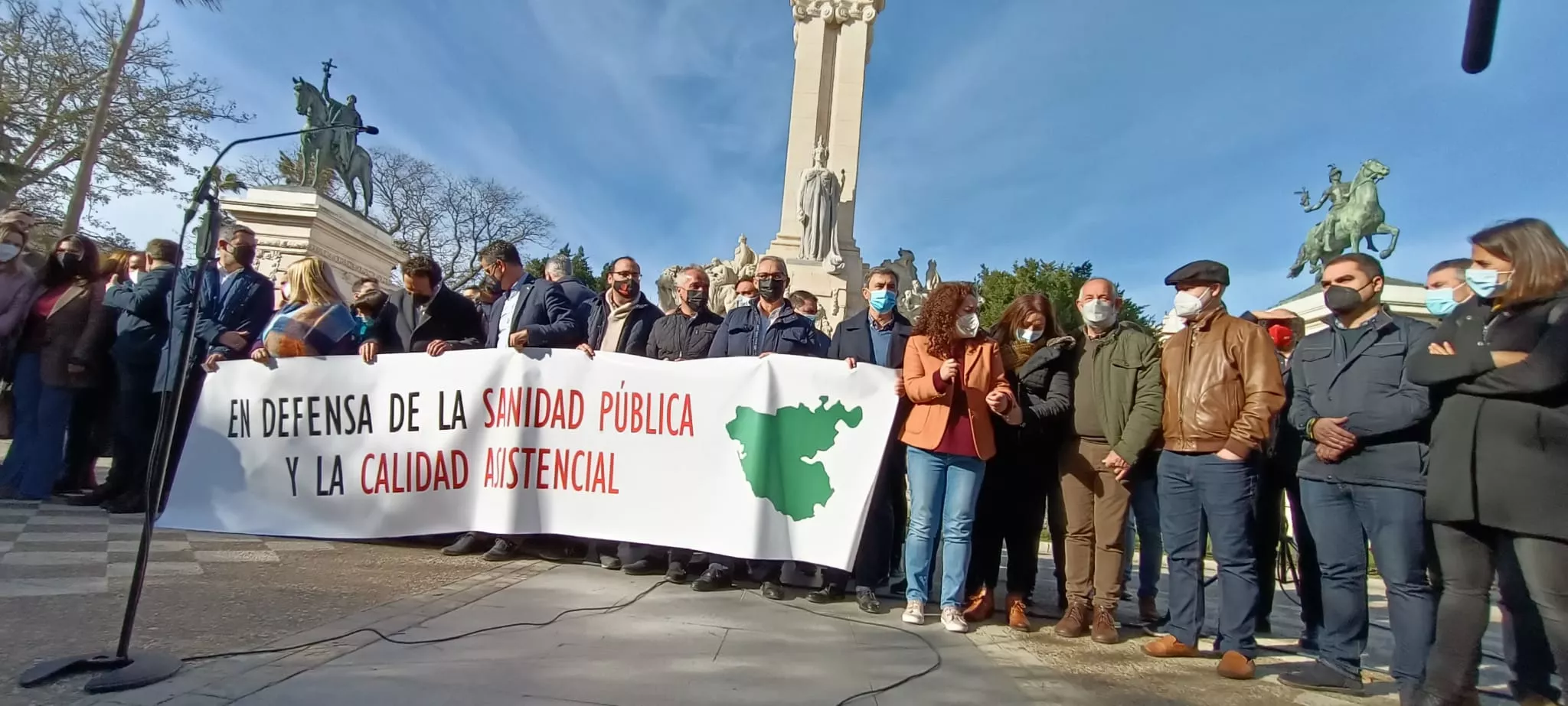 Concentración de los alcaldes.