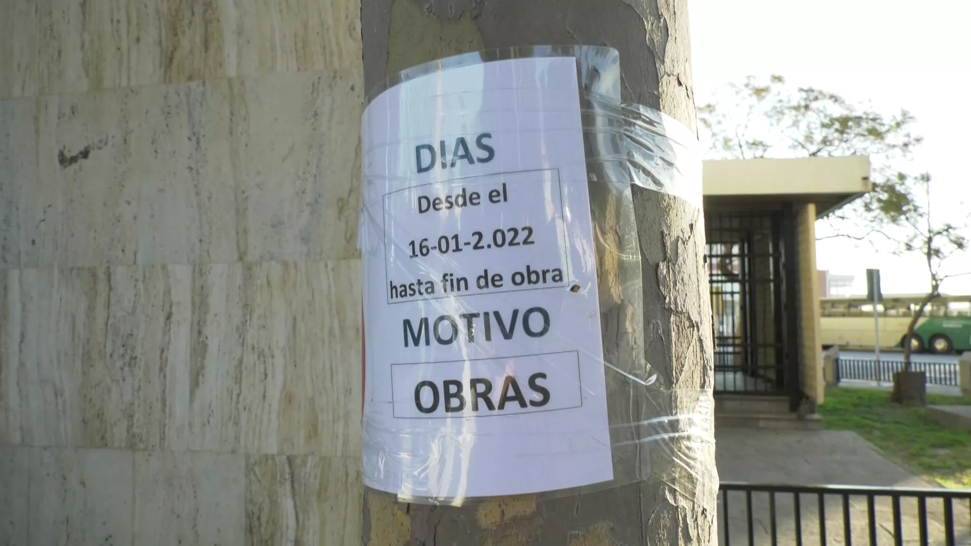 Las obras en la plaza España. Las obras en la plaza España.