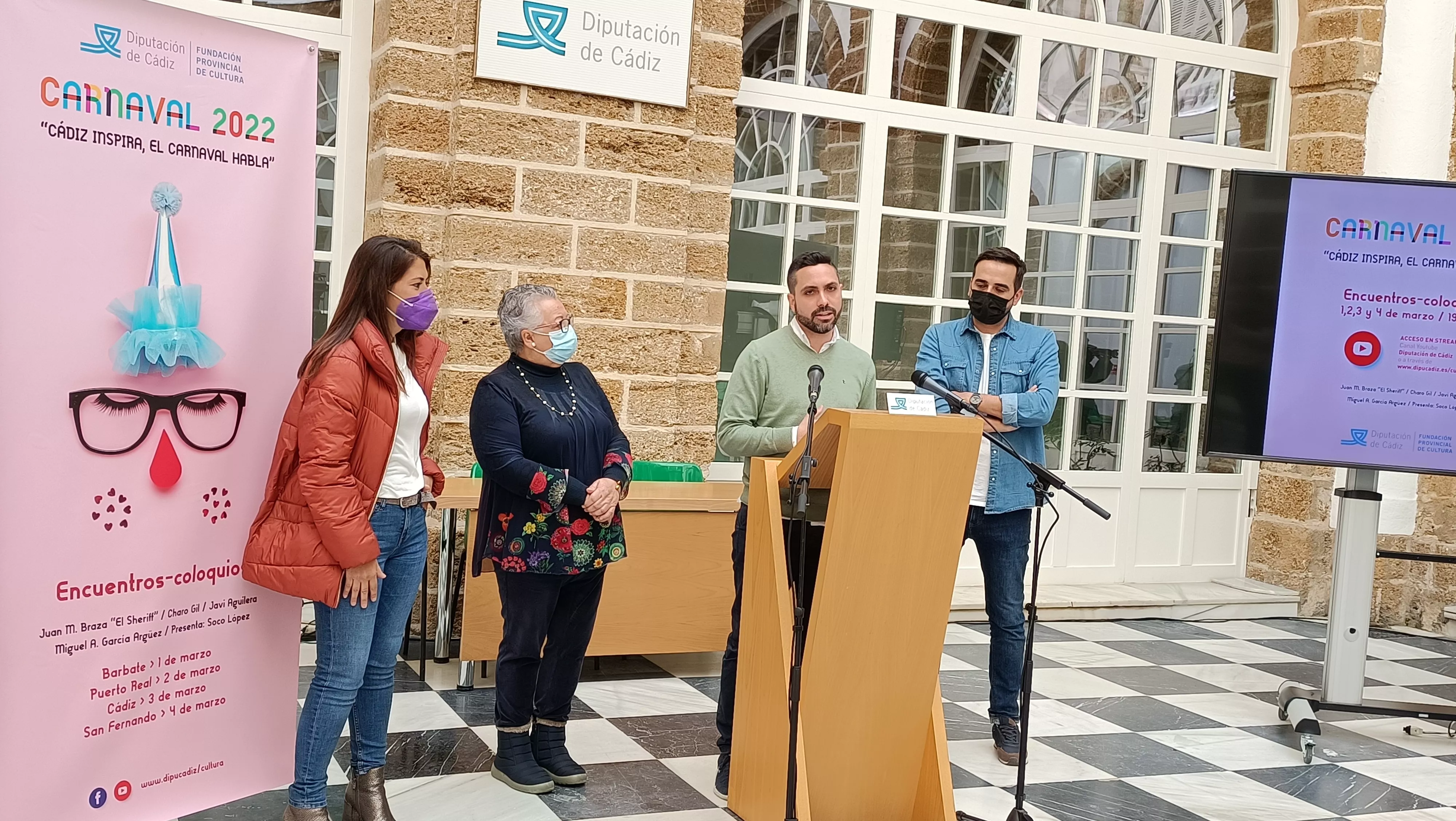 La presentación del programa cultural.