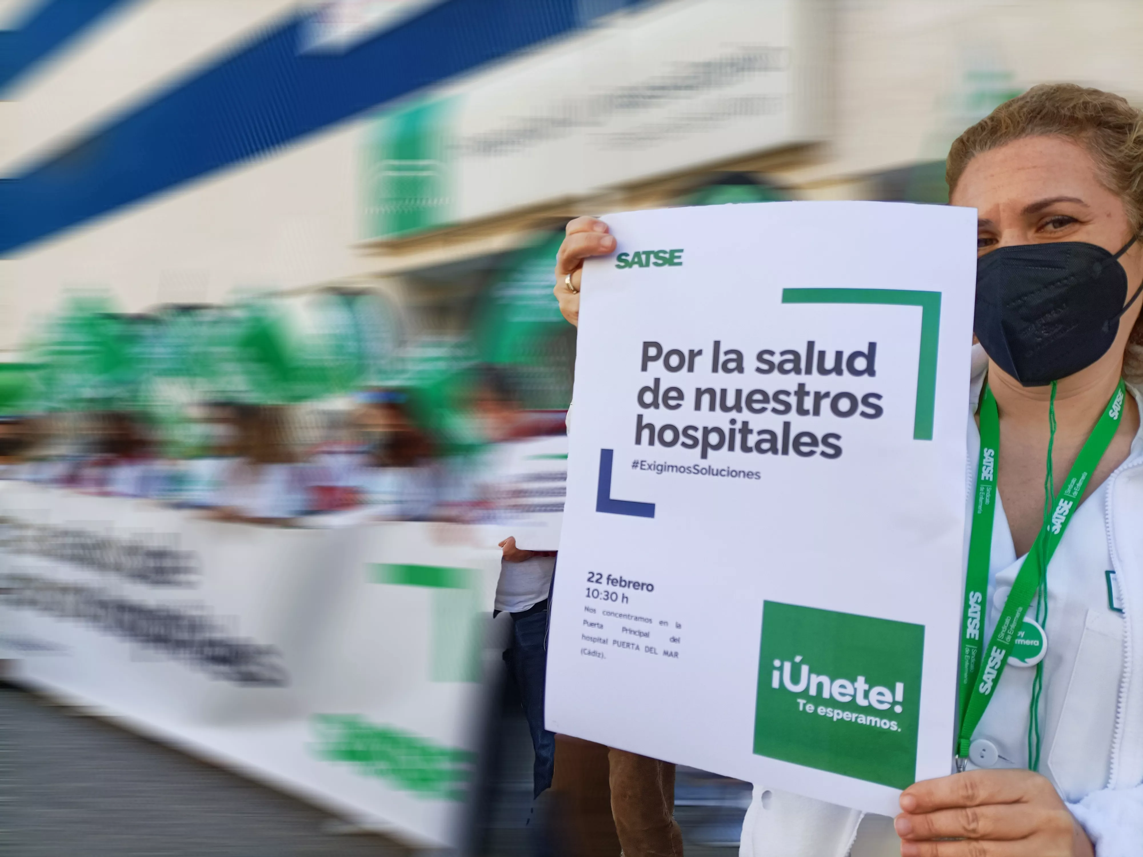 Protestas en el Puerta del Mar.