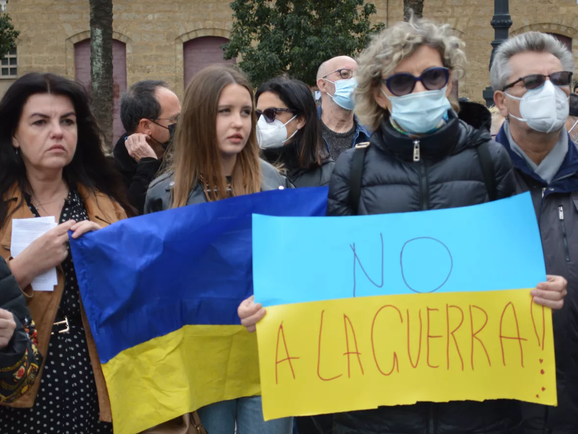 Cádiz se solidariza con el pueblo ucranio.