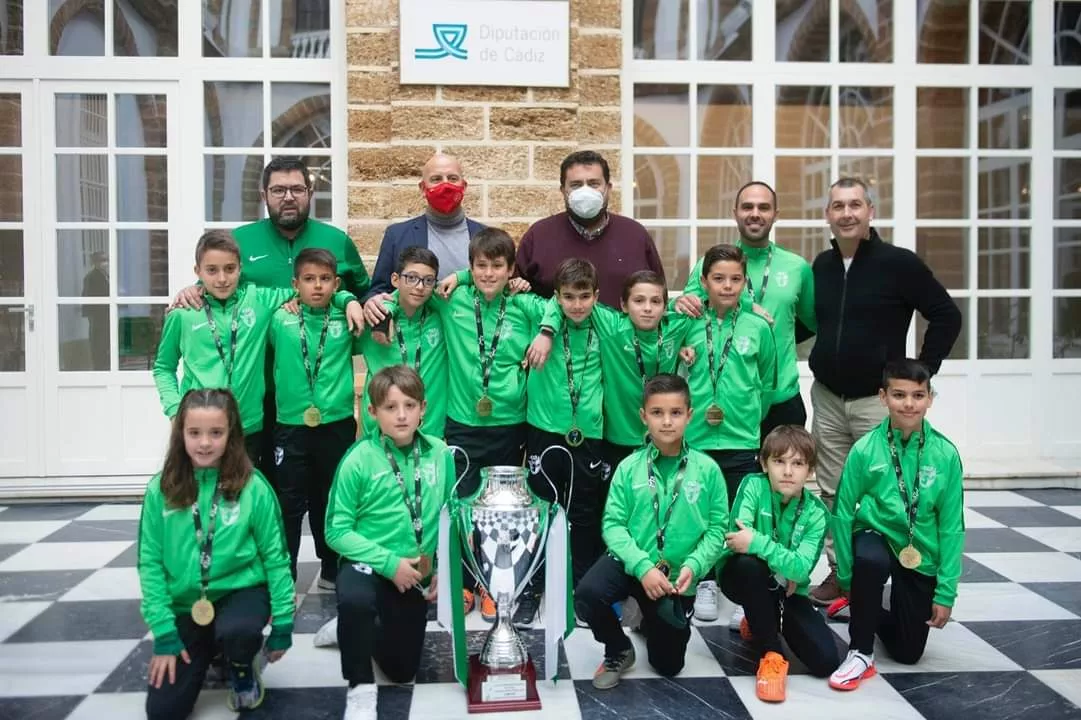 La selección gaditana recibida en el Palacio Provincial