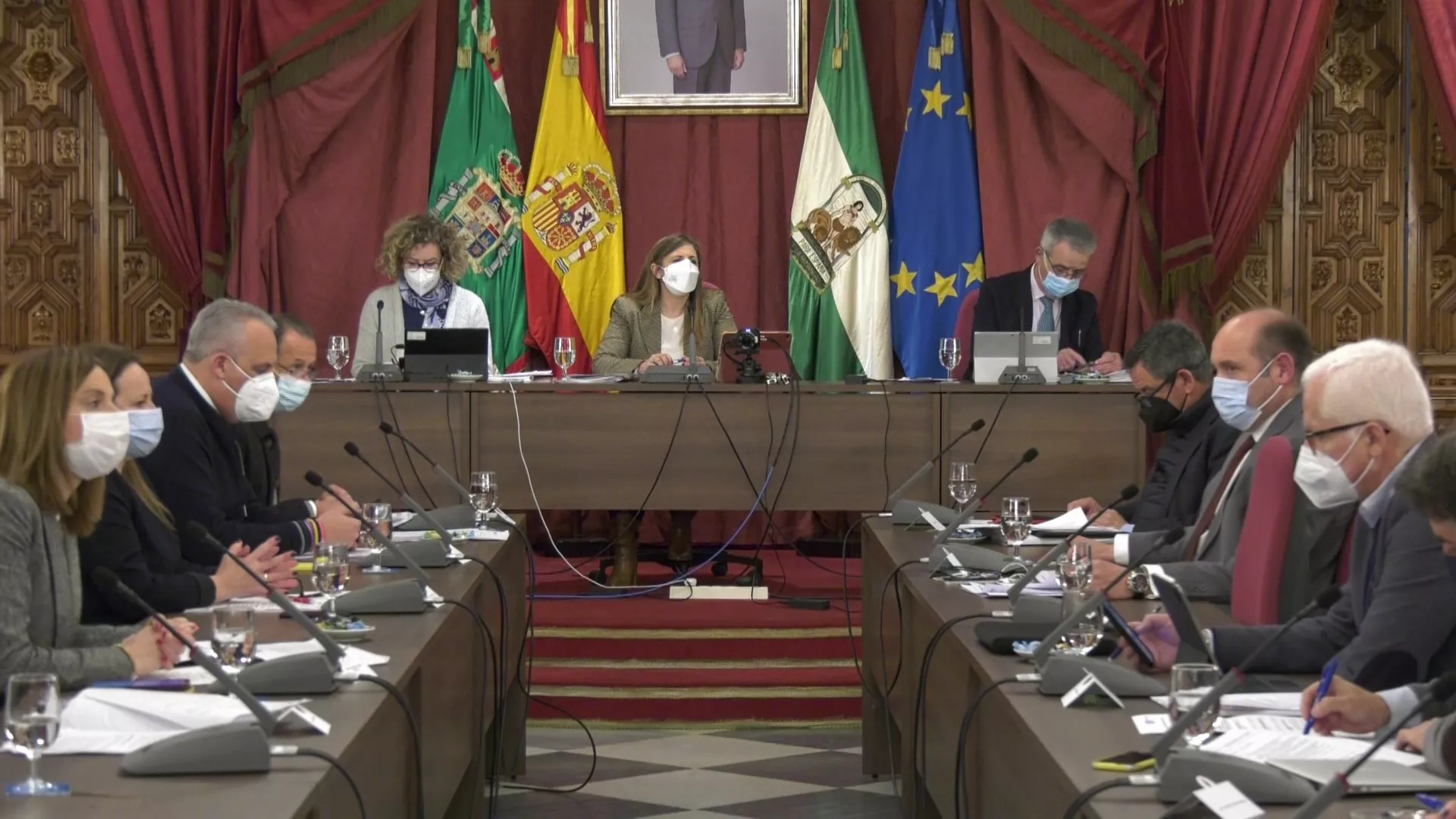 El Pleno de la Diputación celebrado en el mes de febrero.