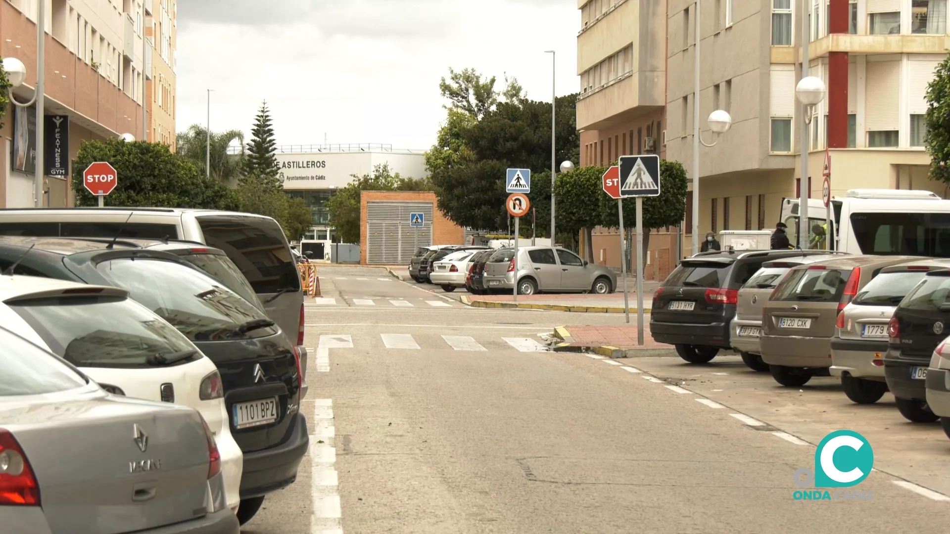 Una de las calles del barrio de Astilleros