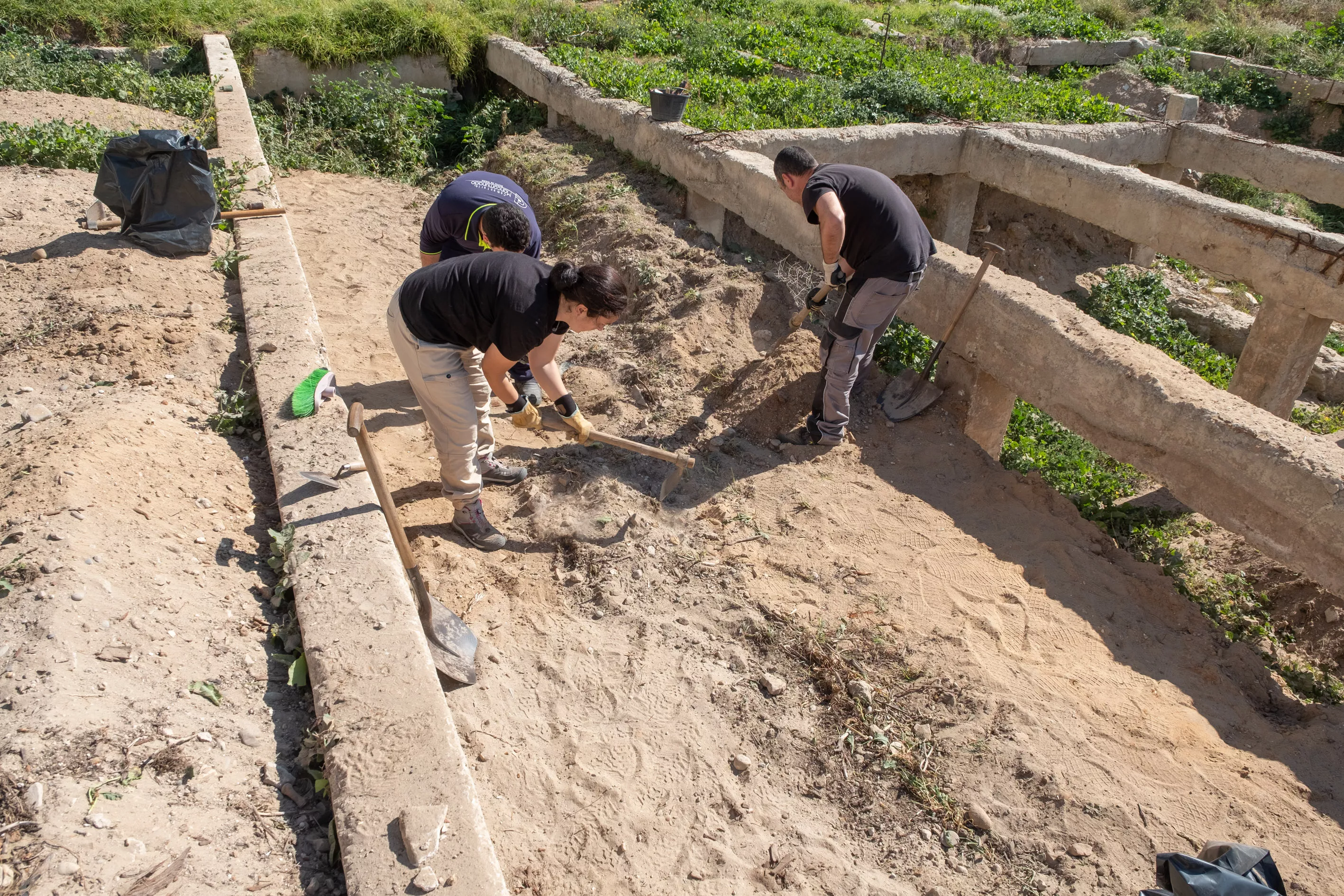 Tras estos trabajos, se comenzará a levantar la zona sur