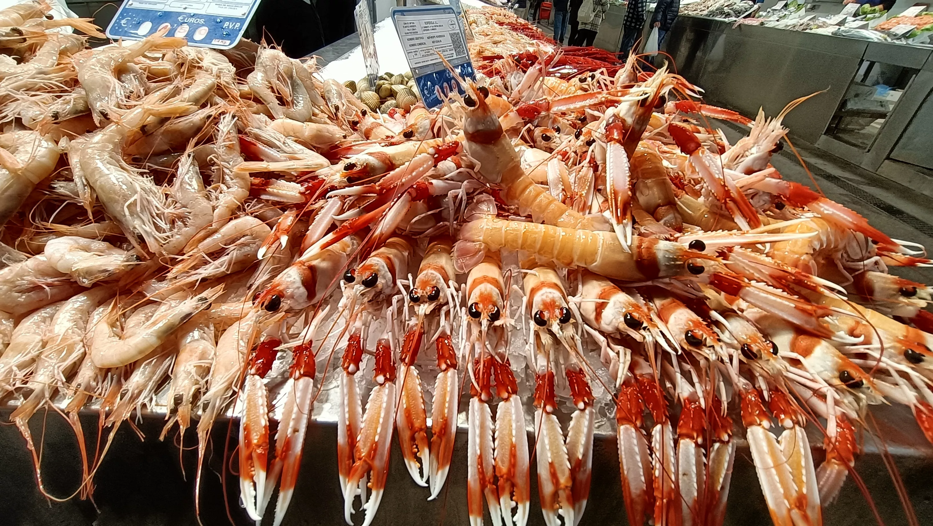 Productos frescos en el Mercado.