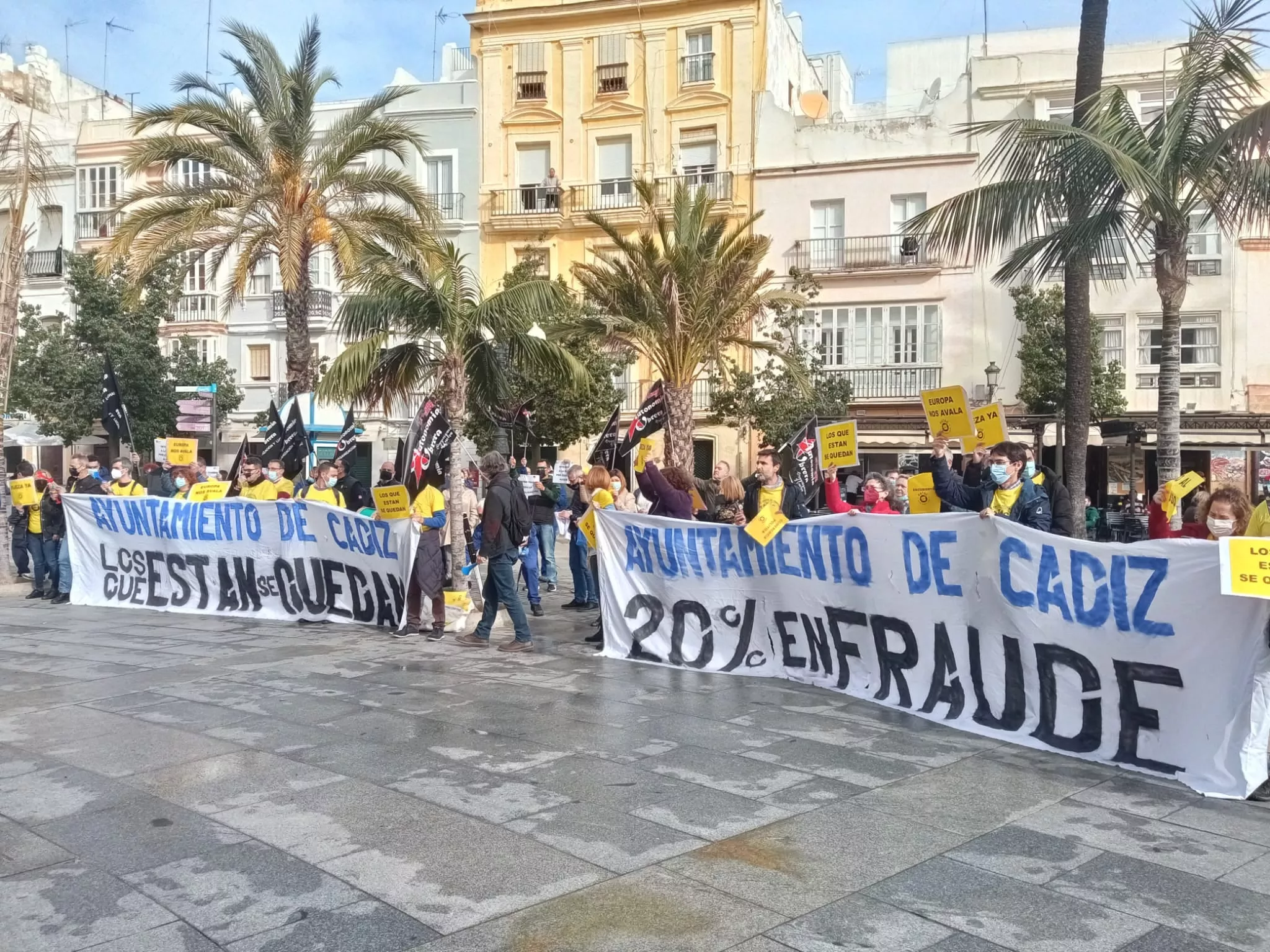 El alcalde apoya sus protestas