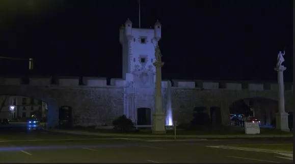 Las Puertas de Tierra se quedaron a oscuras en la noche del último sábado de marzo