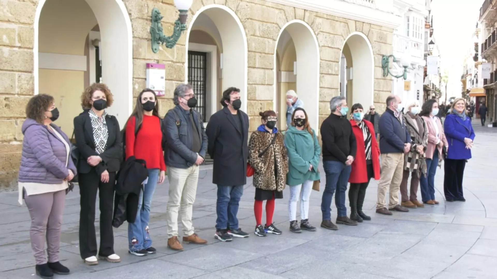 Concentración a las puertas del ayuntamiento