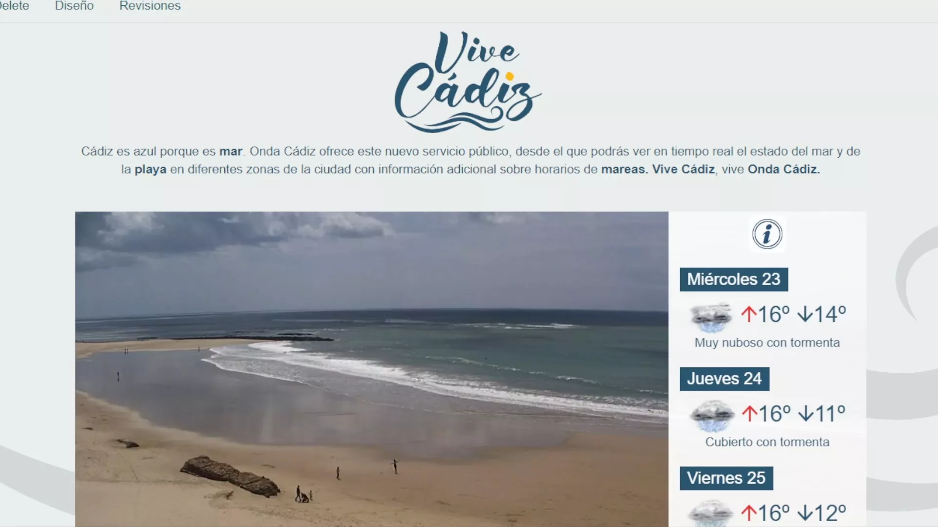 El nuevo servicio "Vive Cádiz" que incorpora la web de Onda Cádiz