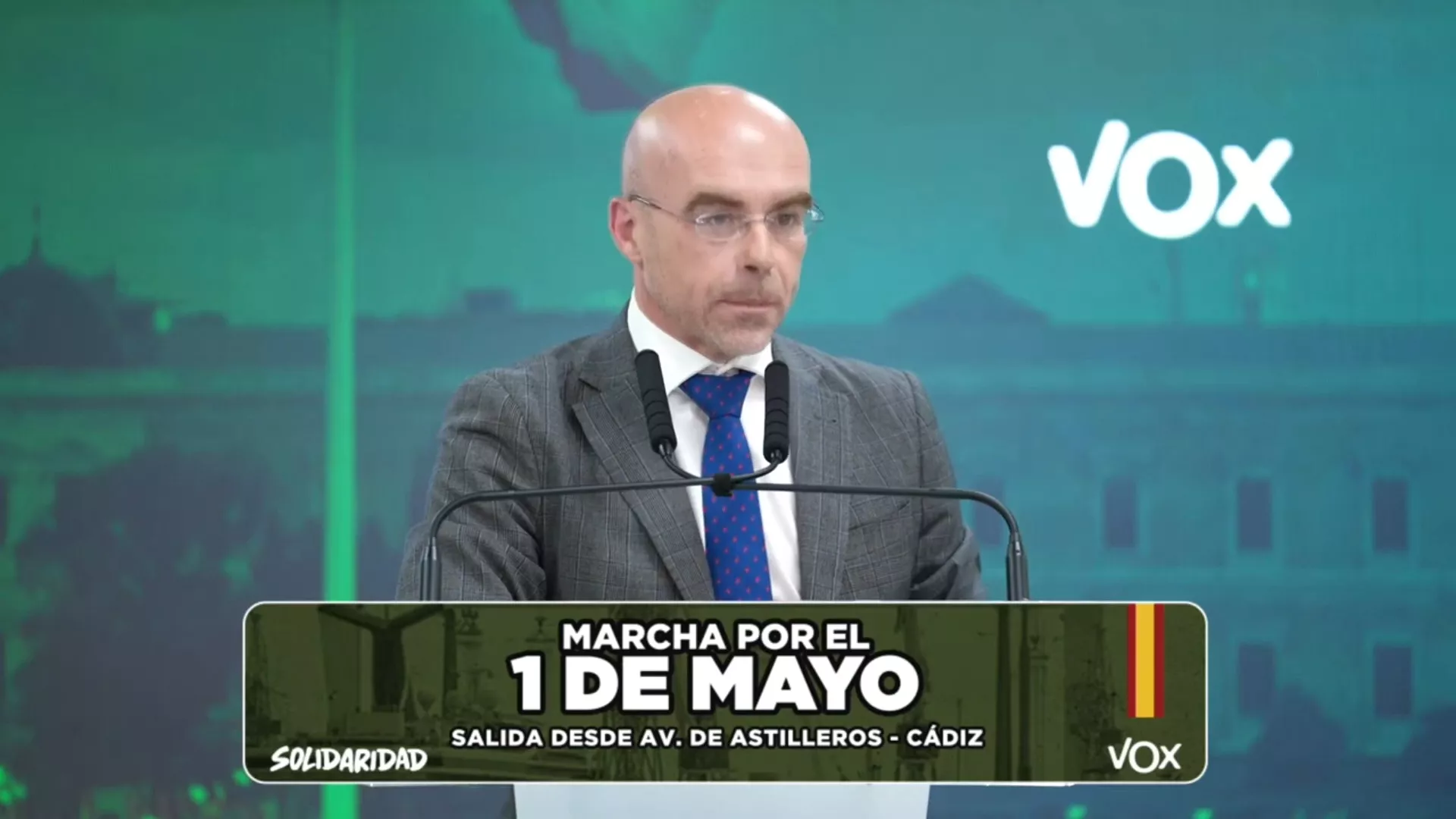 El alcalde de Cádiz critica la marcha de VOX en la capital gaditana para el 1º de mayoritario