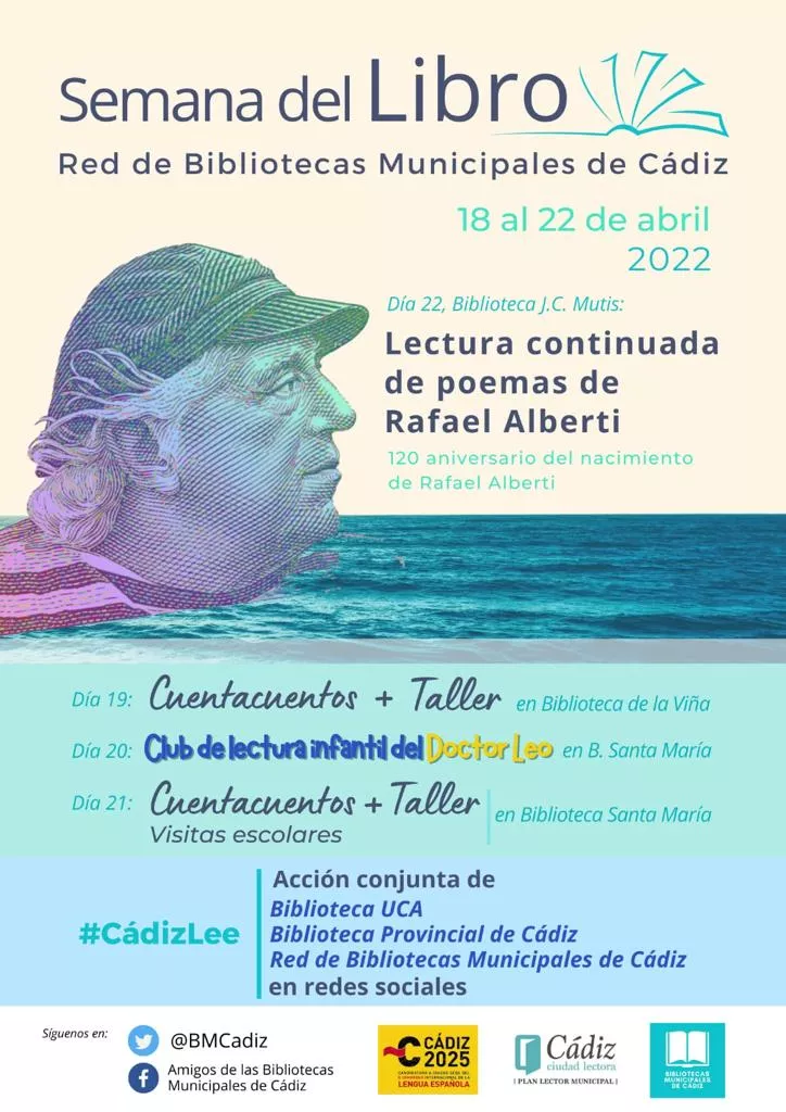 La Red de Bibliotecas Municipales celebra la Semana del Libro, dedicada este año a Rafael Alberti