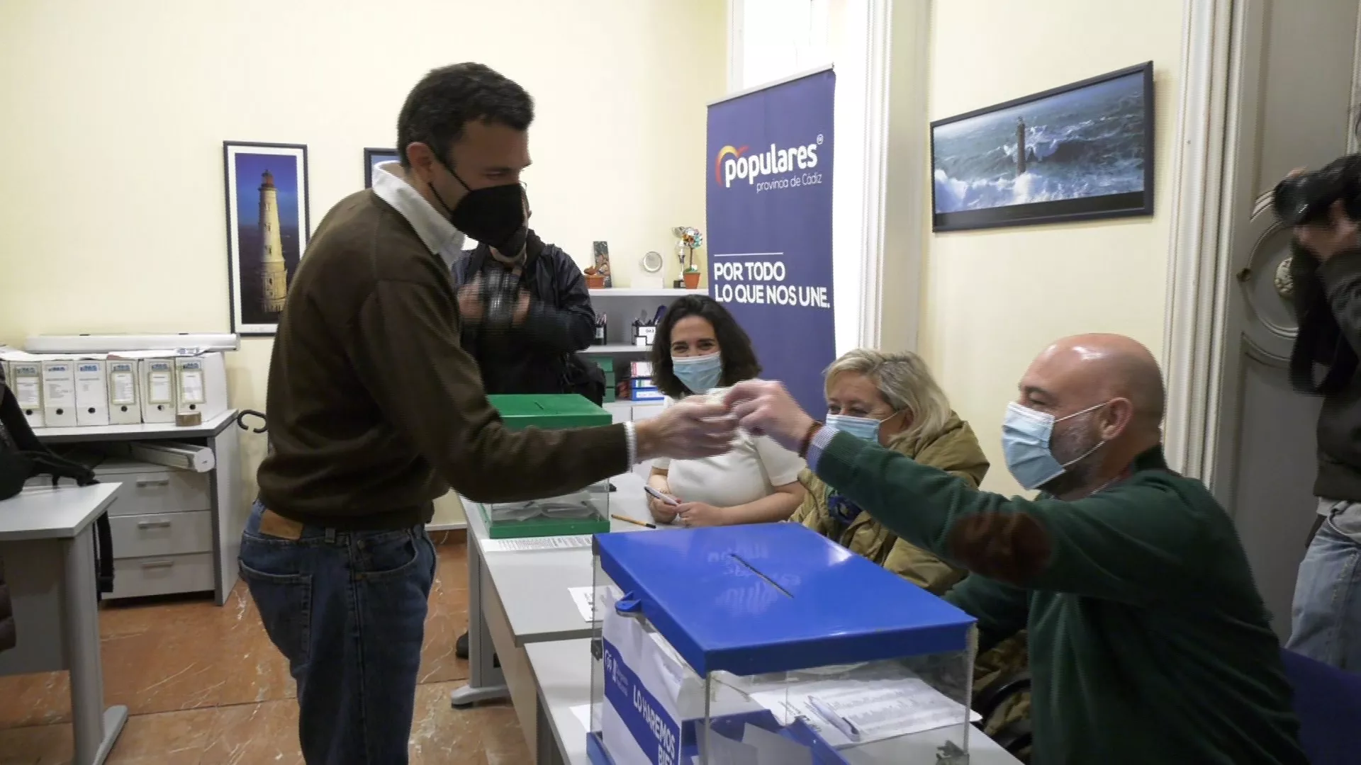 Bruno García, cuando votó al congreso nacional del PP