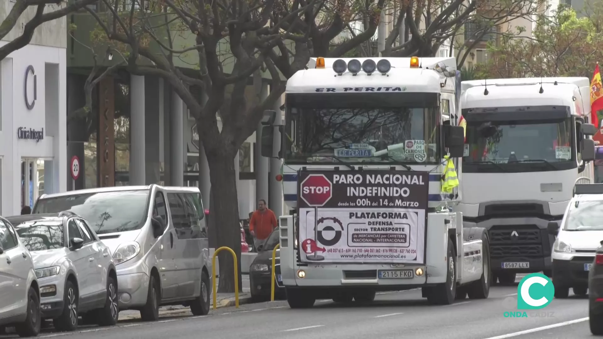 Protestas de los transportistas.