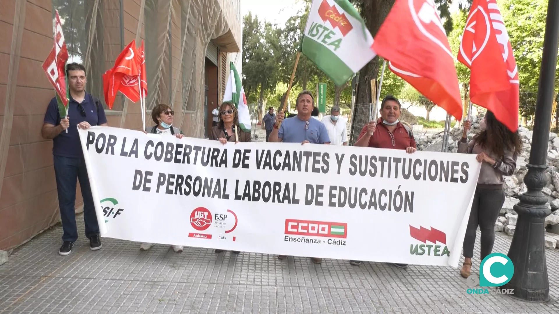 Representación de UGT, CCOO, USTEA y CSIF