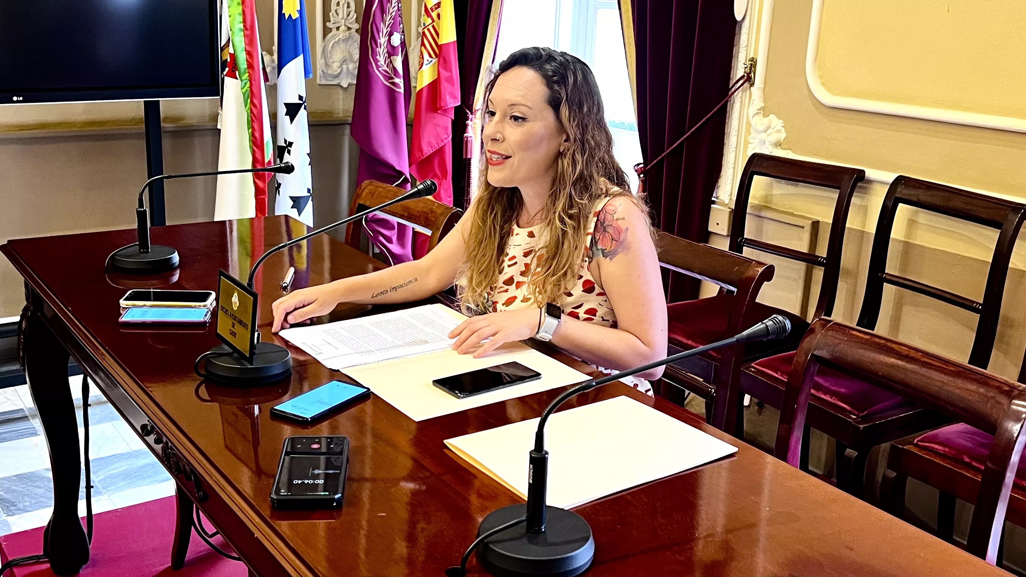 La portavoz municipal Lorena Garrón, desglosa los asuntos más destacados de la Junta de Gobierno local