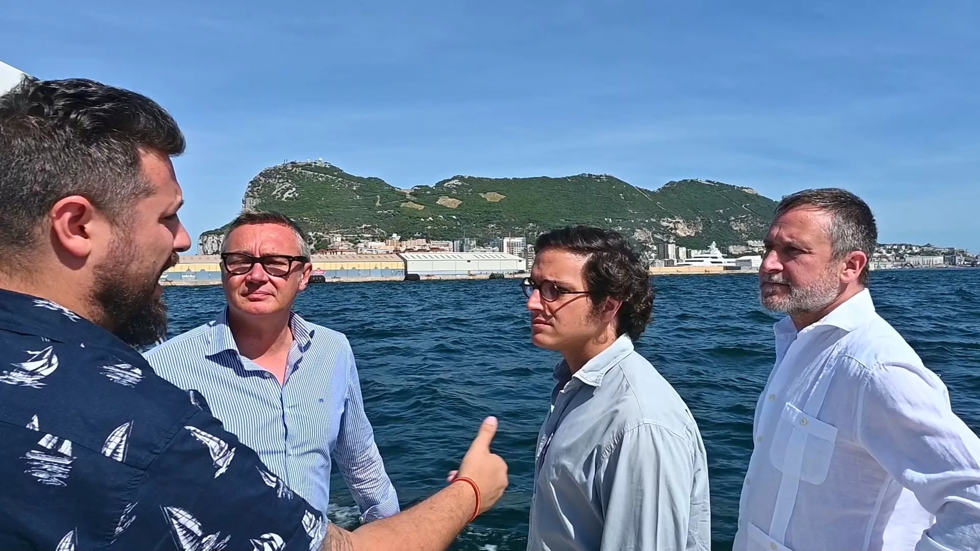 Manuel Gavira en su visita al Campo de Gibraltar 