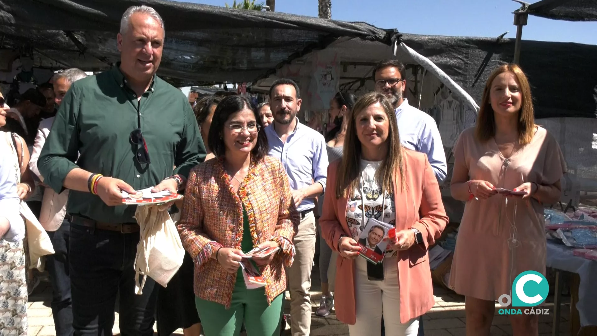 Carolina Darias junto a Irene García y Juan Carlos Ruiz Boix