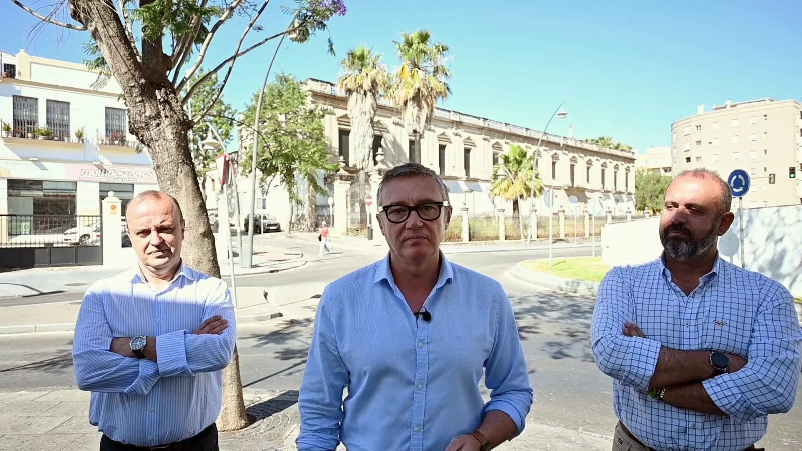 Manuel Gavira, junto a Guillermo Marchante e Ignacio Soto