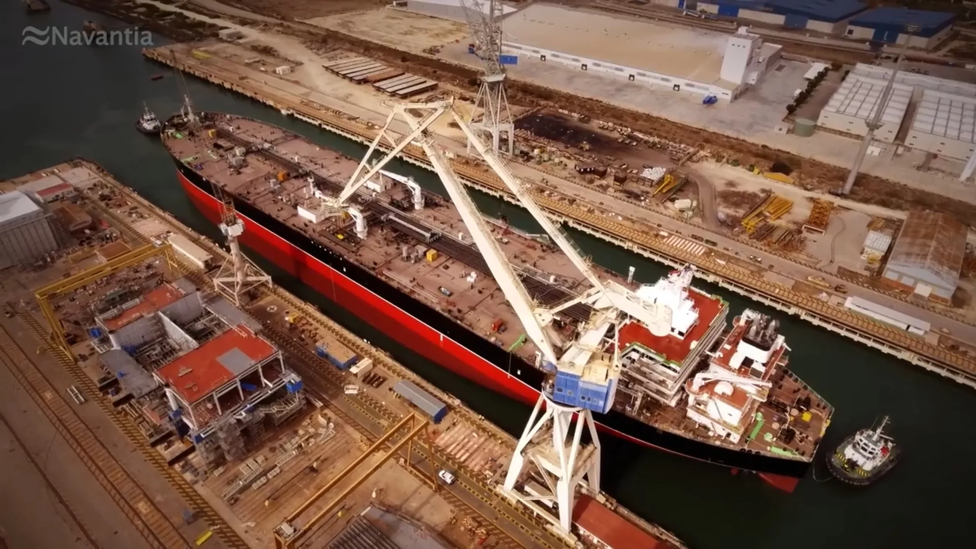 El petrolero Suezmax, construido en el astillero de Puerto Real