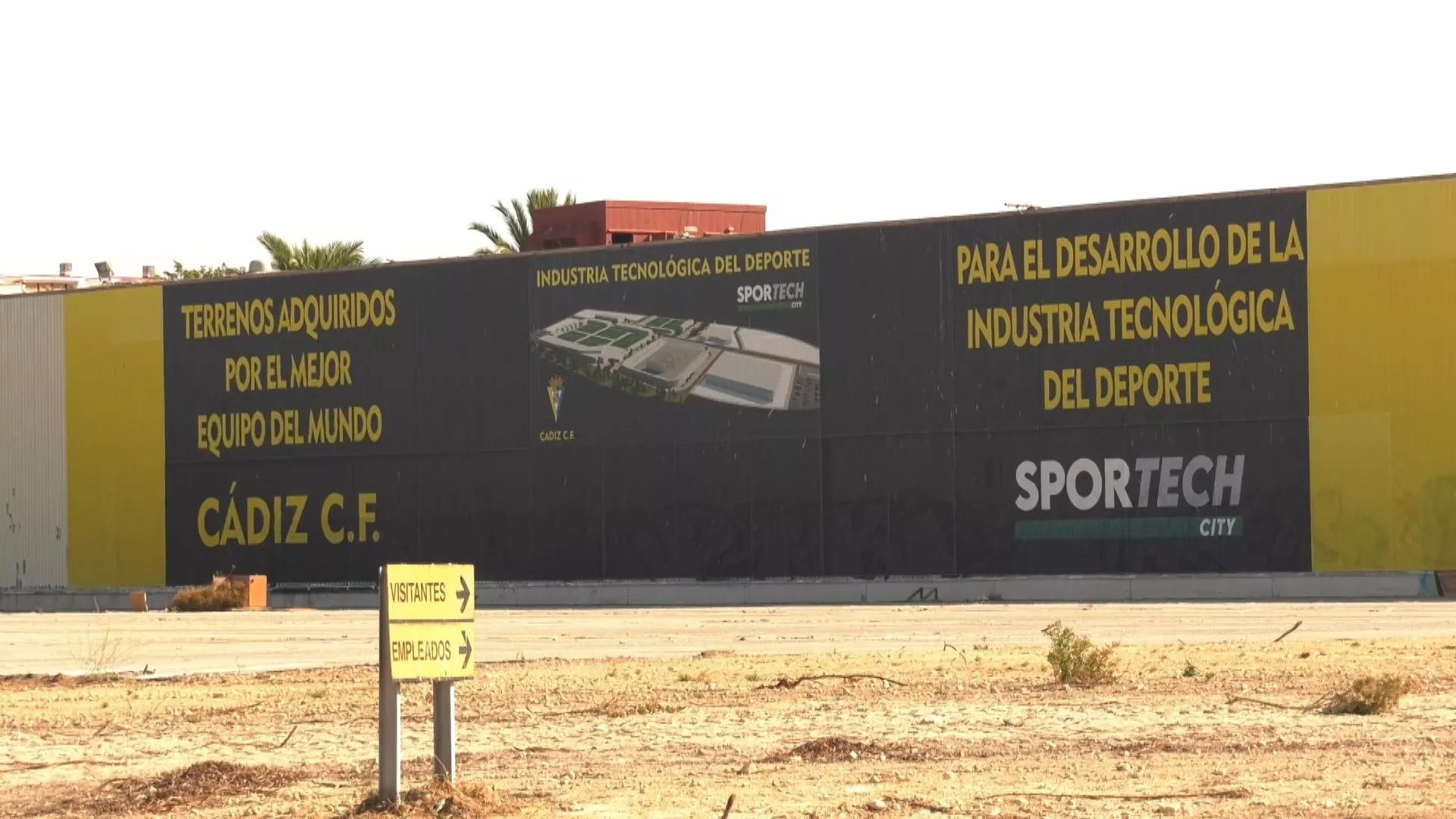 Imagen de los terrenos de la antigua Delphi donde el Cádiz proyecta su campus SportTech City