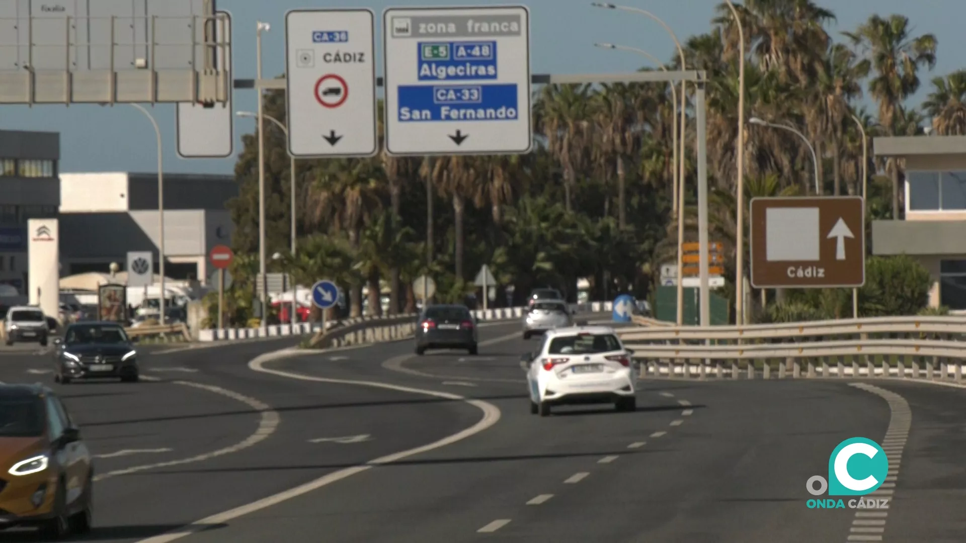 Entrada a la ciudad de Cádiz