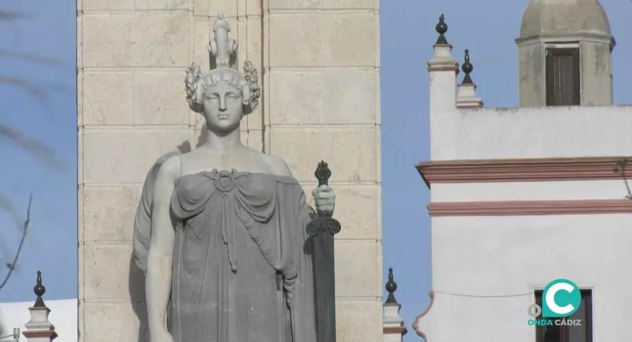 Imagen del monumento de las Cortes de Cádiz 