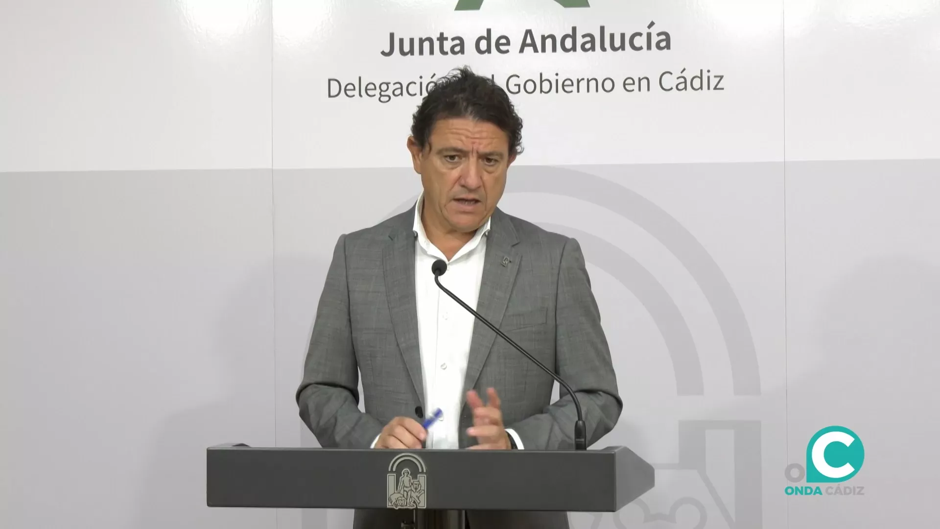 El delegado de Empleo y Empresa, Daniel Sánchez, durante la presentación del Plan Empleo Estable