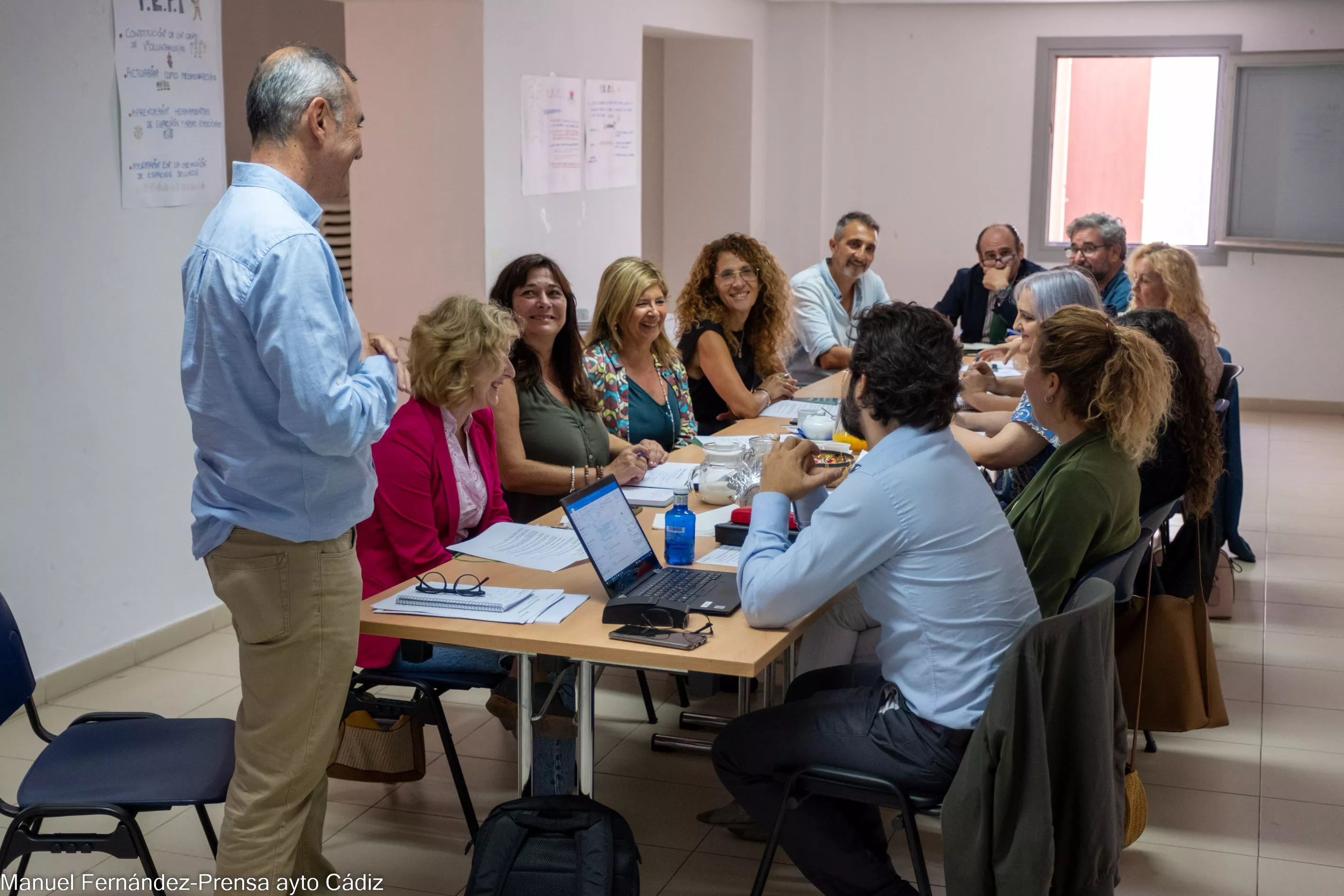 La reunión institucional se llevo a cabo  en el Centro Tierra de Todos