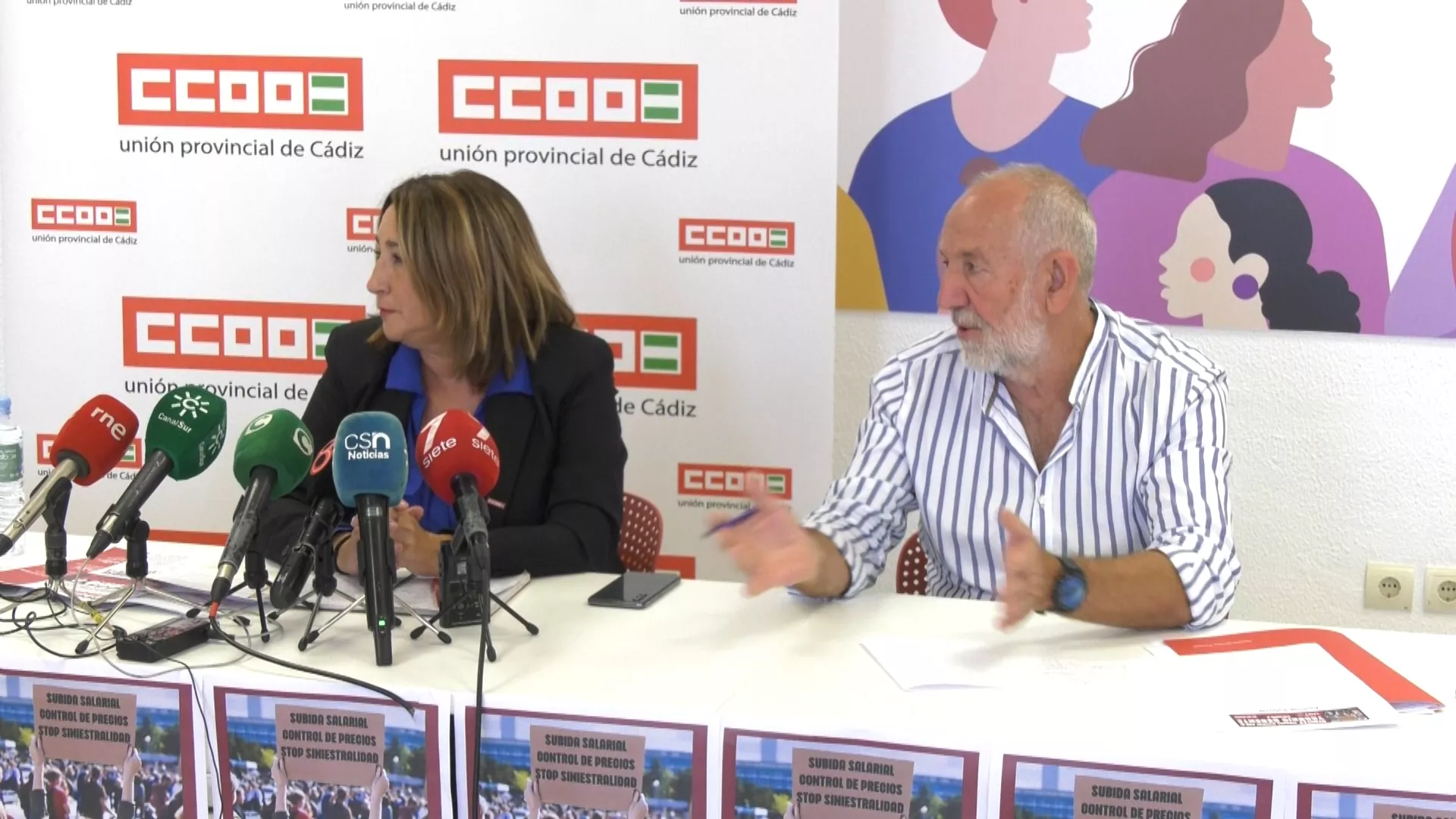 Inmaculada Ortega y Antonio Pavón en rueda de prensa 