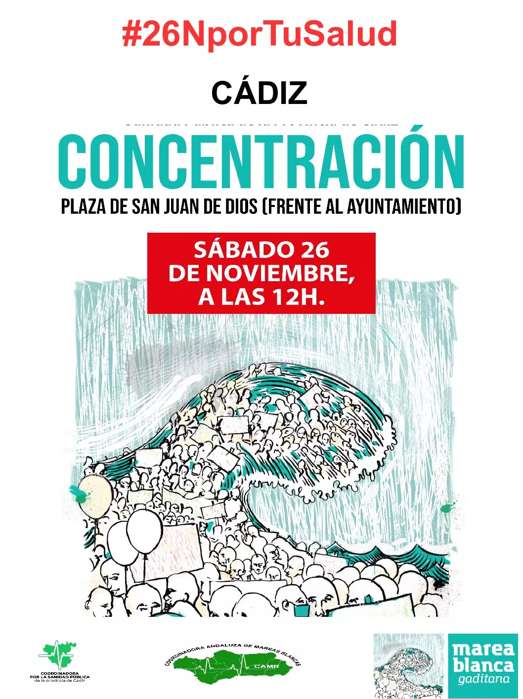  La manifestación está convocada a las 12.00 horas de este sábado en la plaza de San Juan de Dios. 