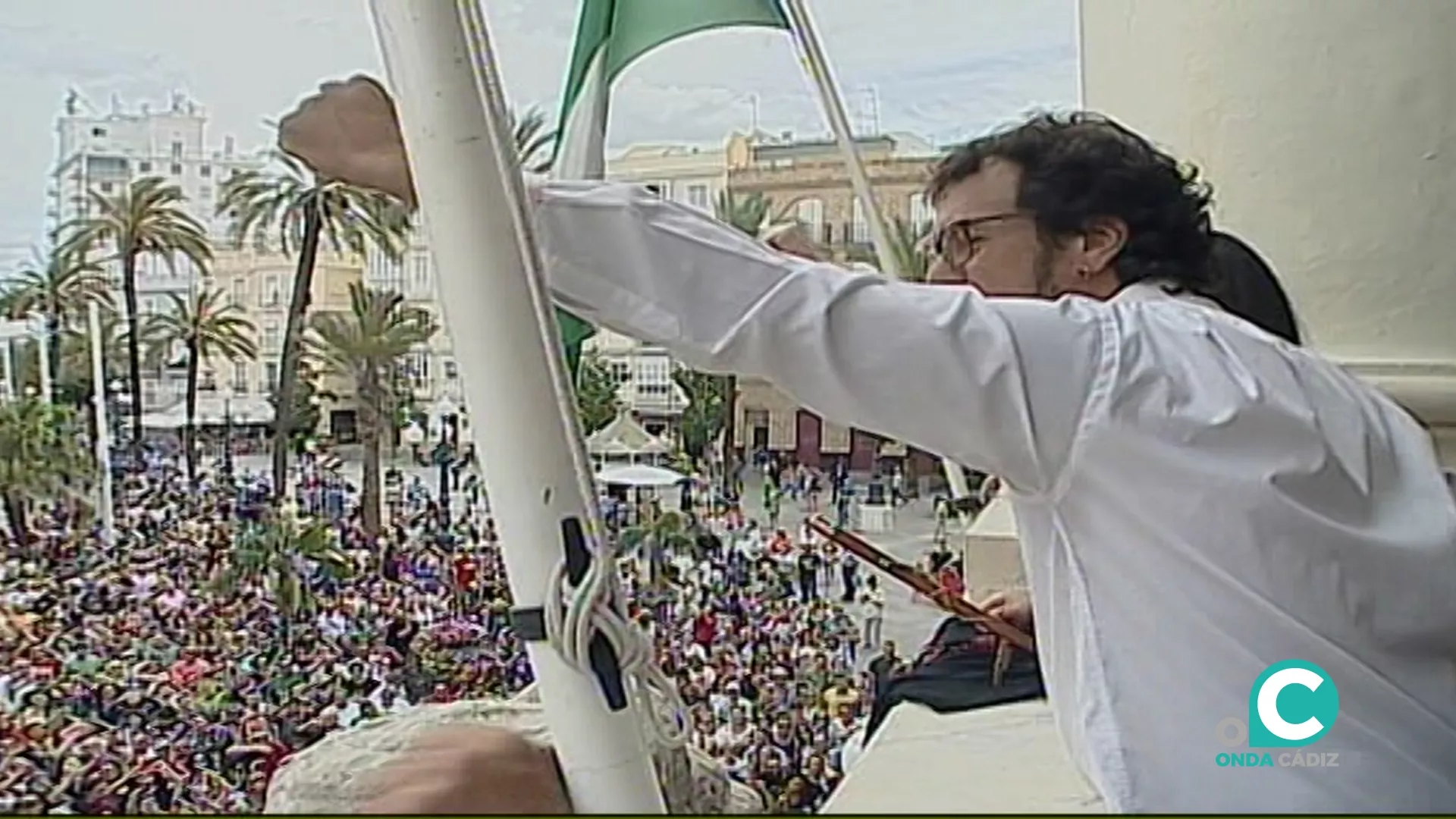 José María González durante su investidura como alcalde en 2016 