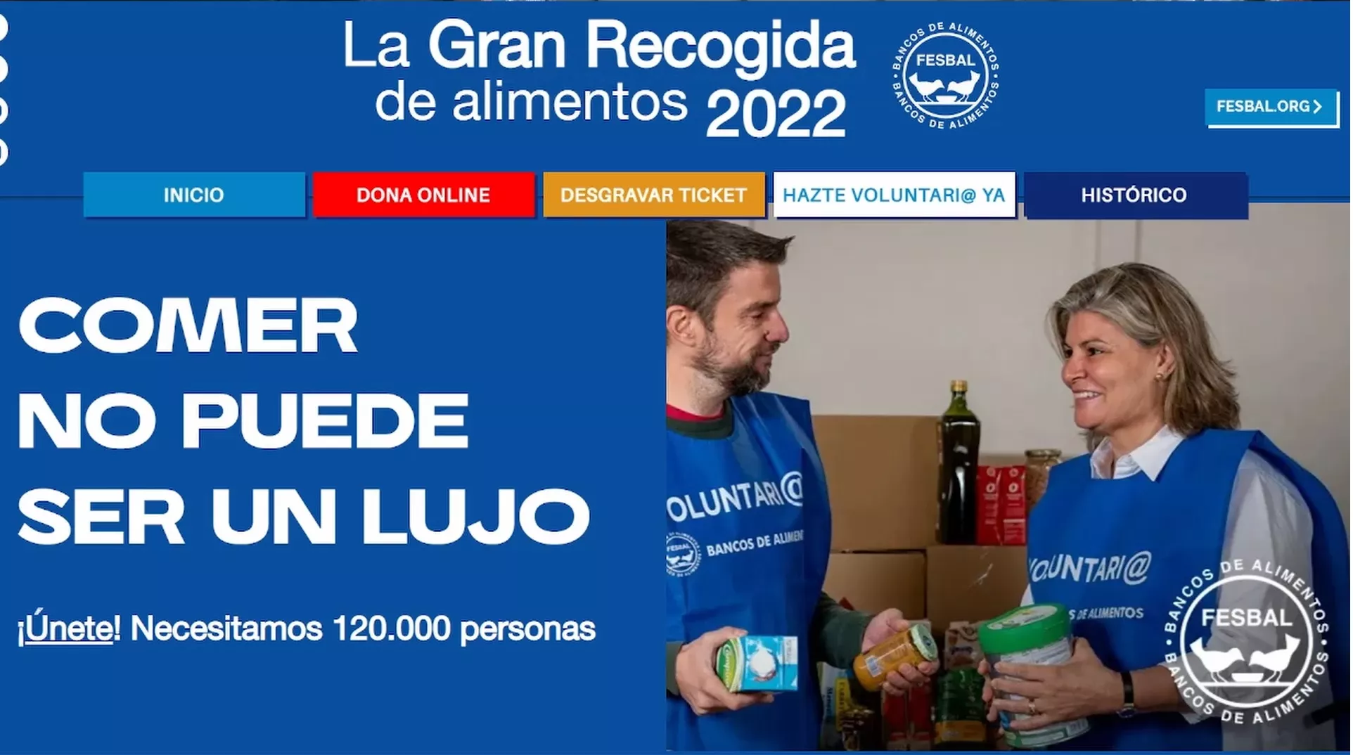 La nueva gran recogida de Banco de Alimentos comenzará el día 25 de este mes