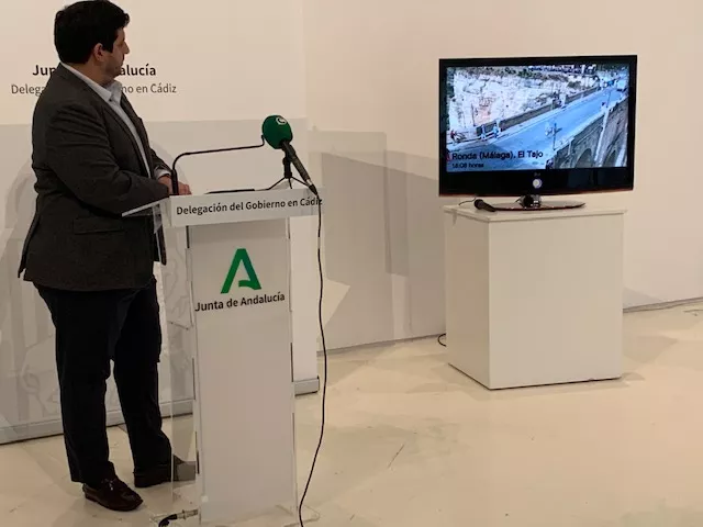 Delegado de Cultura, Jorge Vázquez con el vídeo presentación de los actos