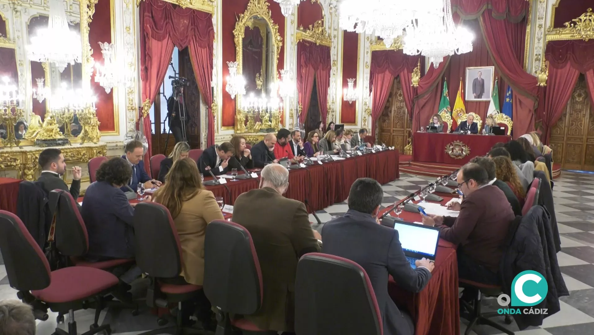 Imagen del pleno de Diputación durante el debate y aprobación del proyecto de Presupuestos 2023