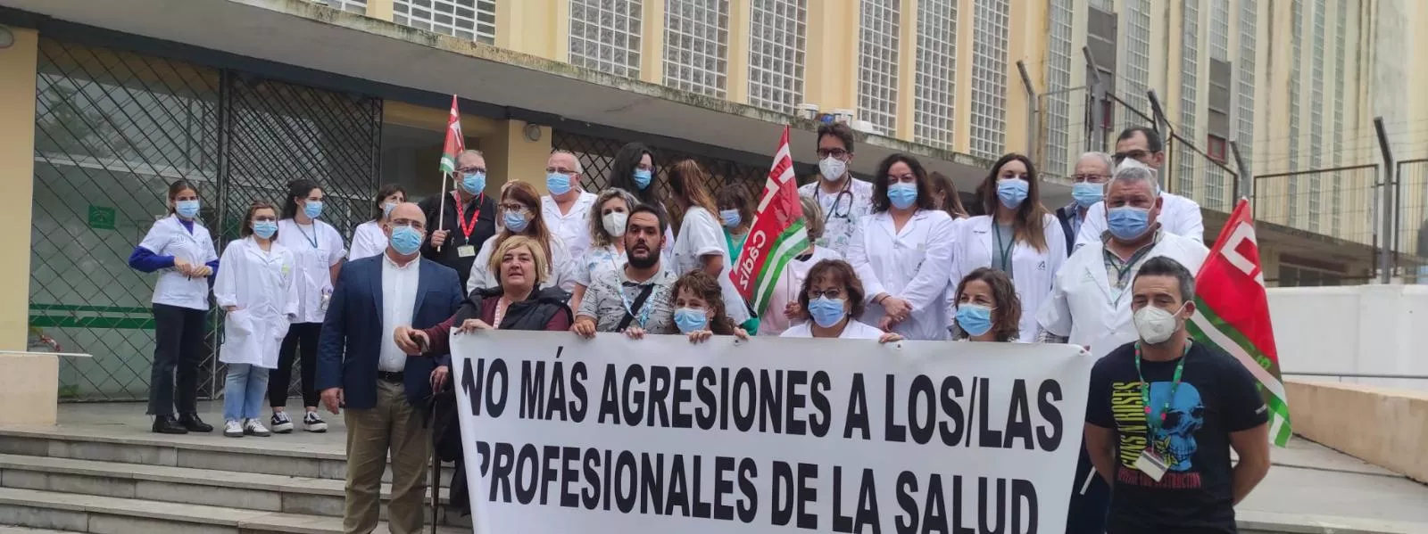 Concentración de la plantilla del centro sanitario 