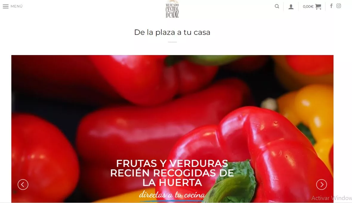 web de los mercados de Cádiz 