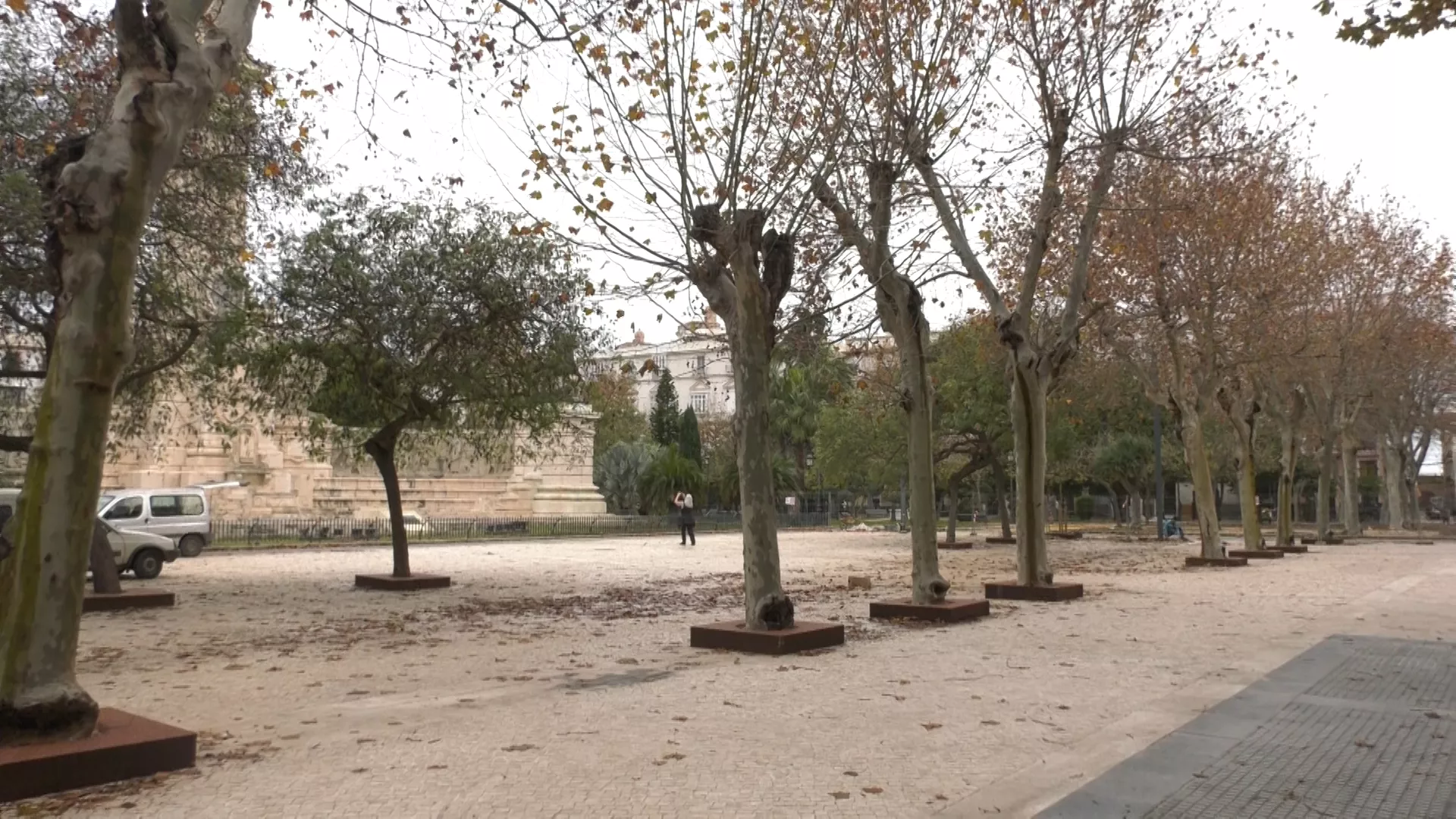 La reformada Plaza de España, pendiente de algunos arreglos 